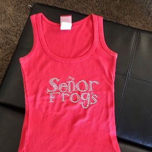 Red tank top with bling